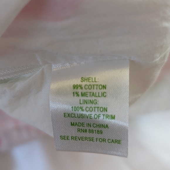 Lilly Pulitzer COTTON Ruffled Flirty Pink Green Floral Print Sleeveless Blouse S - Picture 6 of 15